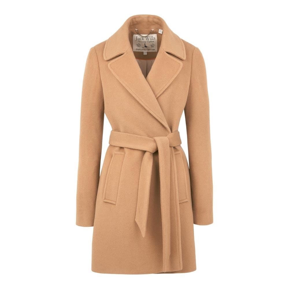 Jack Wills Oxlea Coat Classic Camel Wool/Cashmere